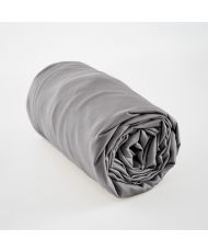 Drap housse 140 x 190 cm SALOMÉ Granit