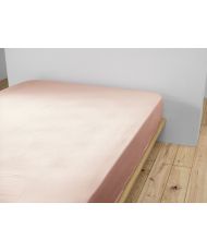 Fitted sheet 200 x 200 cm GAÏA Marshmallow