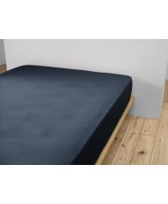 Fitted sheet 200 x 200 cm GAÏA Midnight