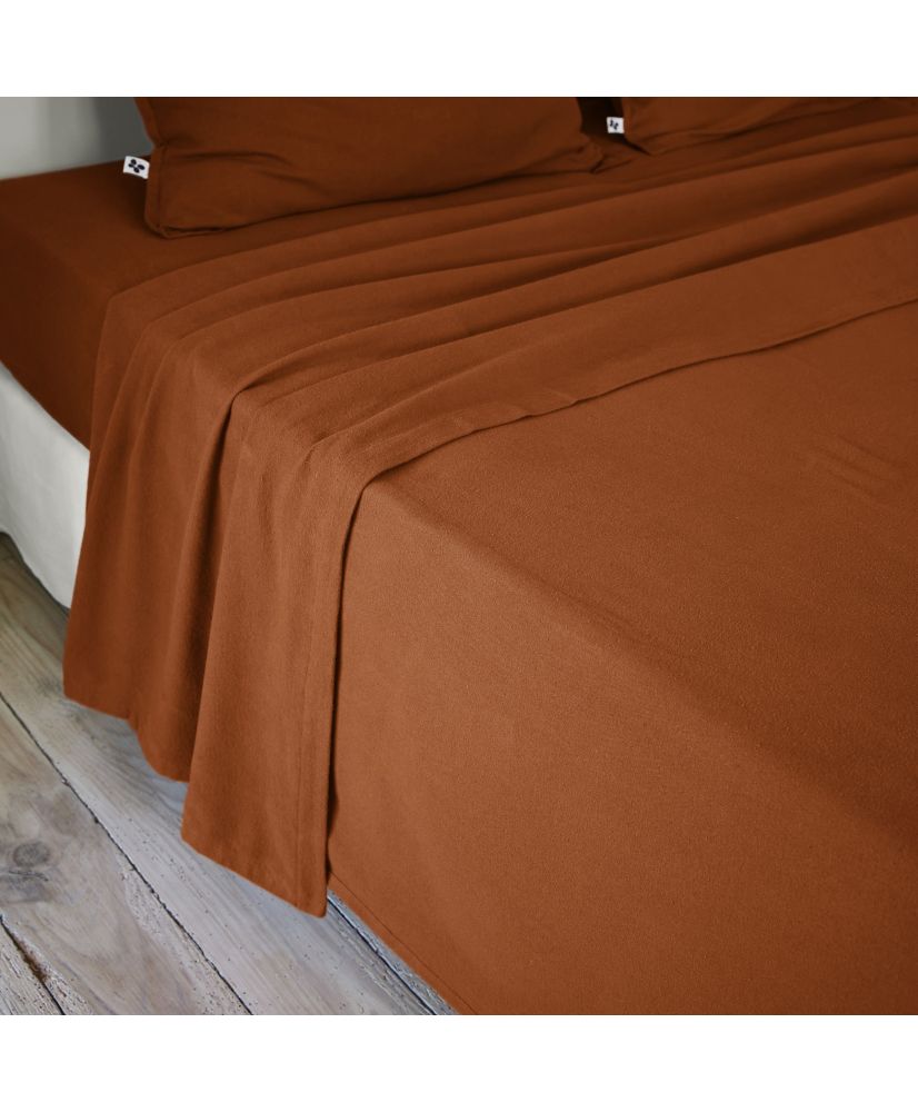 Flat sheet 240 x 300 cm CANDICE Tomette Flat sheet 240 x 300 cm CANDICE Tomette