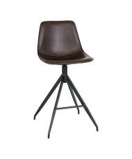 Set of 2 Dining room Chairs with gray velvet armrests and black feet