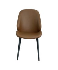 Set of 2 Dining room Chairs with gray velvet armrests and black feet