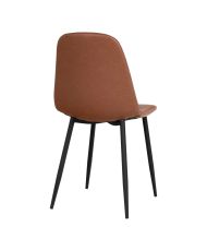 Set of 2 Dining room Chairs with gray velvet armrests and black feet