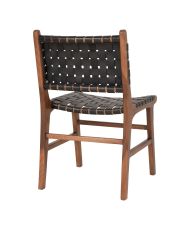Set of 2 Dining room Chairs with gray velvet armrests and black feet