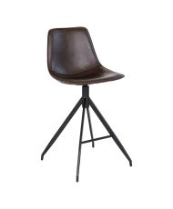 Set of 2 Dining room Chairs with gray velvet armrests and black feet