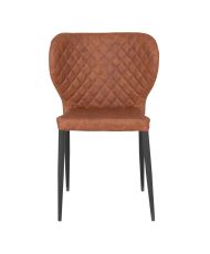 Set of 2 Dining room Chairs with gray velvet armrests and black feet