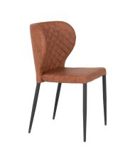 Set of 2 Dining room Chairs with gray velvet armrests and black feet