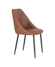 Set of 2 Dining room Chairs with gray velvet armrests and black feet