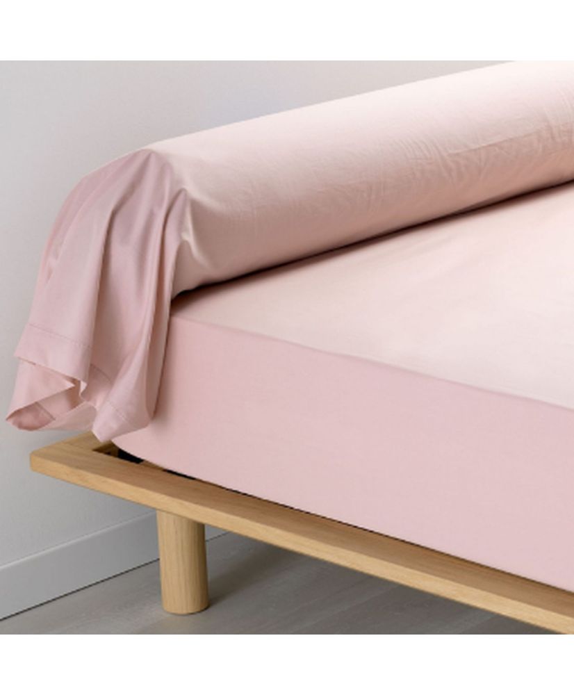 Taie de traversin en percale rose 85 x 185 cm Taie de traversin en percale rose 85 x 185 cm