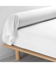 Taie de traversin en percale blanc 85 x 185 cm