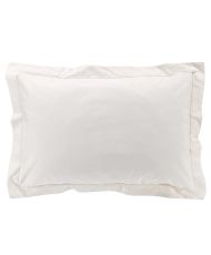 2 ecru percale pillowcases 50 x 70 cm