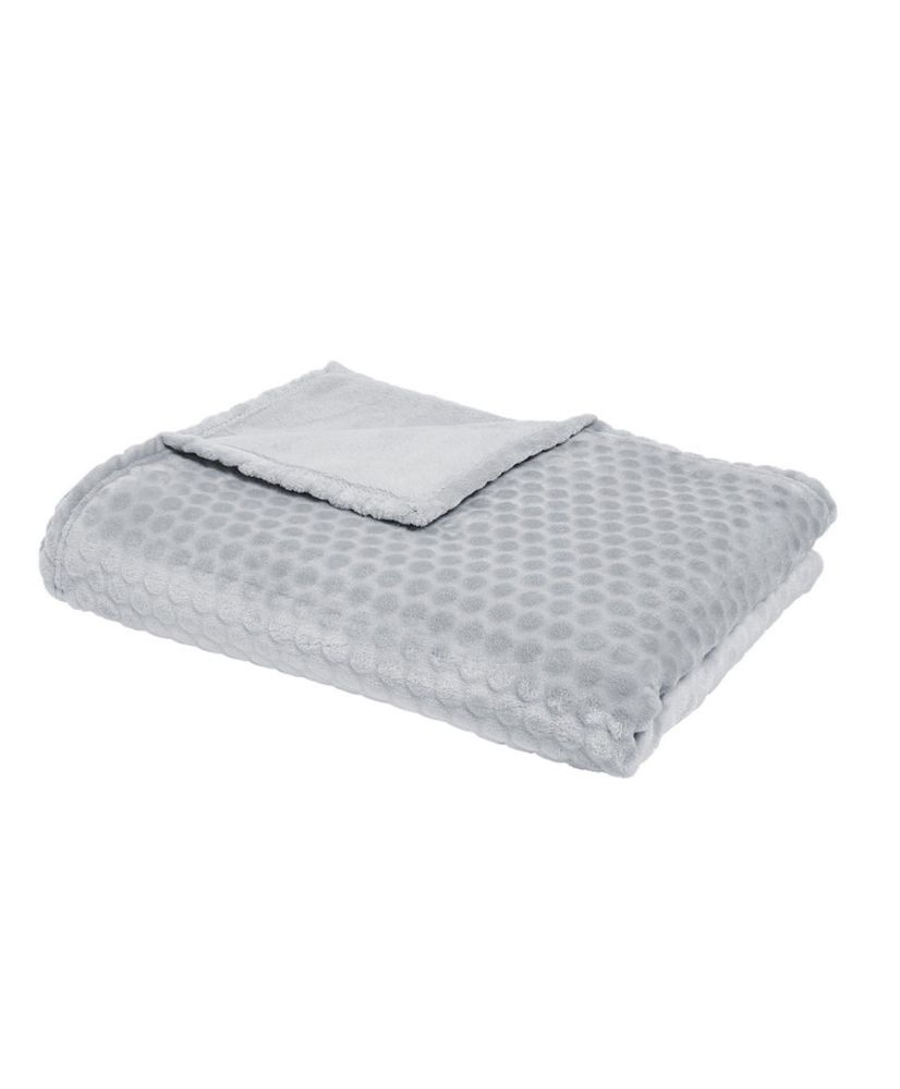 Couverture plaid galet doux & chaud acier 150 x 200 cm Couverture plaid galet doux & chaud acier 150 x 200 cm