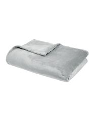 Soft & warm XL plaid blanket in steel color 150 x 200 cm