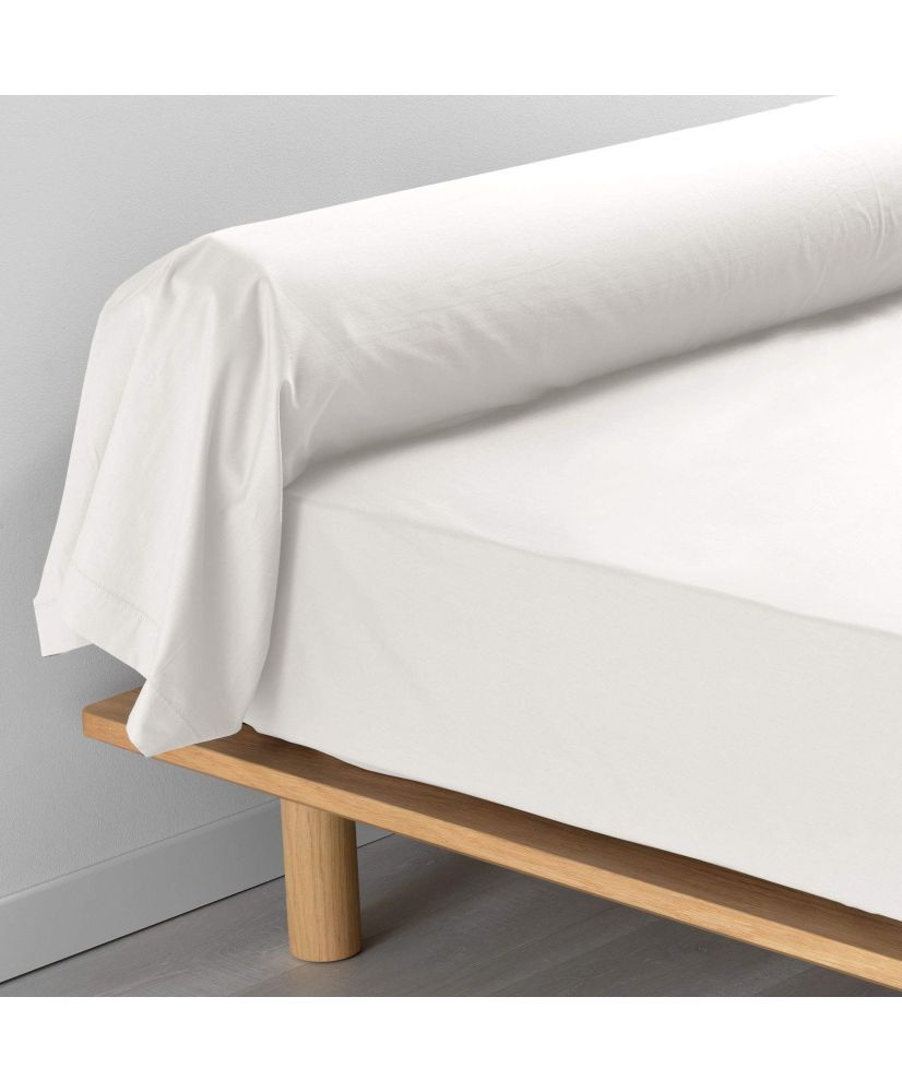 Funda de almohada percal color lino 85 x 185 cm Funda de almohada percal color lino 85 x 185 cm