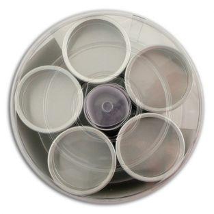  15 boîtes métalliques - couvercle transparent 