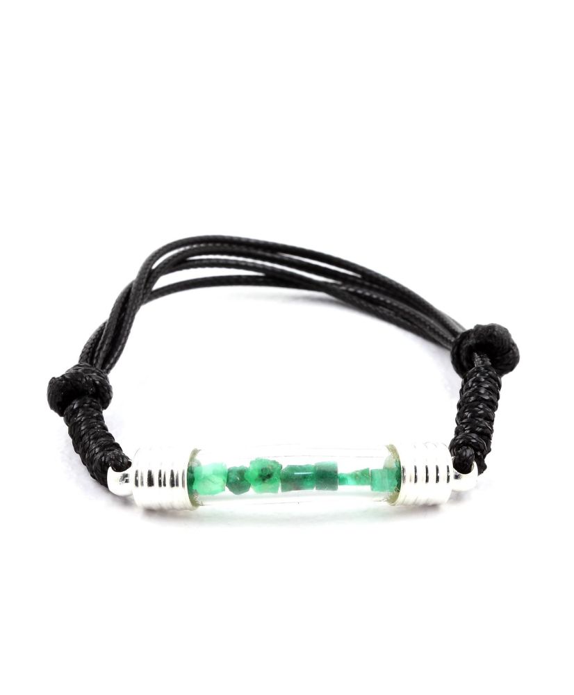 Raw Emerald Bracelet