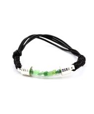 Bracciale con granato tsavorite grezzo