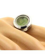 Raw Peridot Ring