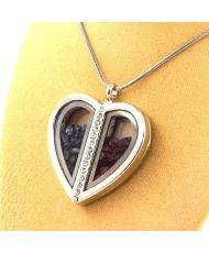 Sapphire + Raw Ruby Necklace