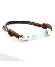 Bracciale con acquamarina grezza