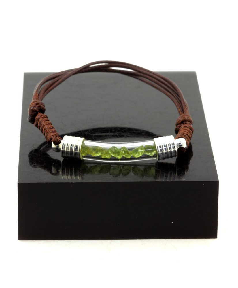 Rohes Peridot-Armband Rohes Peridot-Armband