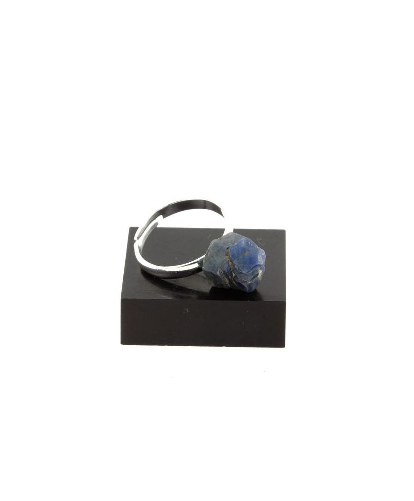 Bague Saphir brut plaqué argent 17.75 carats Bague Saphir brut plaqué argent 17.75 carats
