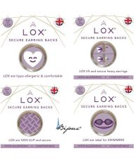 Hypoallergene LOX-Ohrringe mit sicherem Verschluss