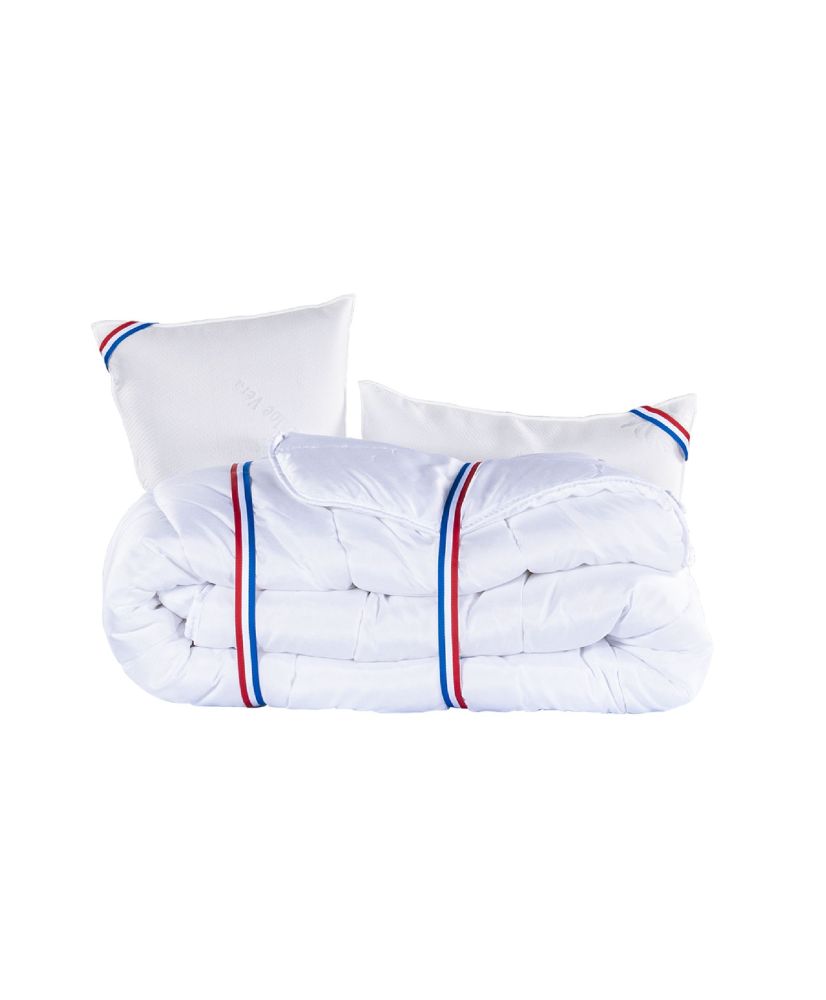 Colchón de látex Sleeplux 180 x 200 x 26 cm, cara verano-invierno, alta densidad + 2 almohadas + edredón Colchón de látex Sleeplux 180 x 200 x 26 cm, cara verano-invierno, alta densidad + 2 almohadas + edredón