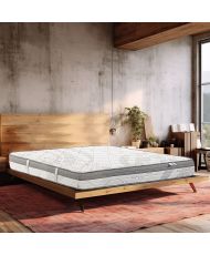 Zeitlos feste Matratze 90 x 190 x 26 cm, hochdichter Schaumstoff, Sommer-Winter-Seite