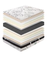 Sleeplux firm latex mattress 90 x 190 x 26 cm, high density foam, summer-winter side