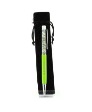 Grüner Rutilquarz-Mineralstift aus Brasilien