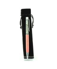 Penna con minerali di quarzo rutilo verde dal Brasile