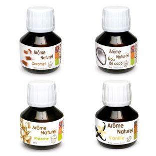  Coffret 4 arômes alimentaires pâtisserie 