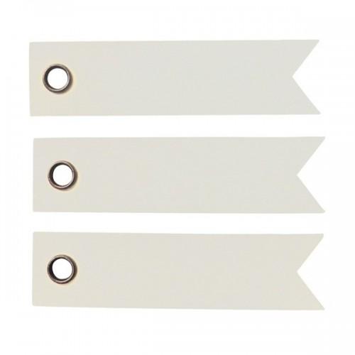 20 étiquettes blanches - Fanion 20 étiquettes blanches - Fanion