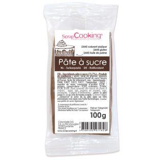 Pâte à sucre marron - 100g