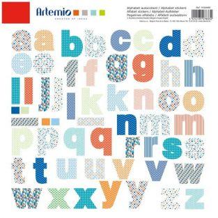  Alphabet autocollant en couleurs 