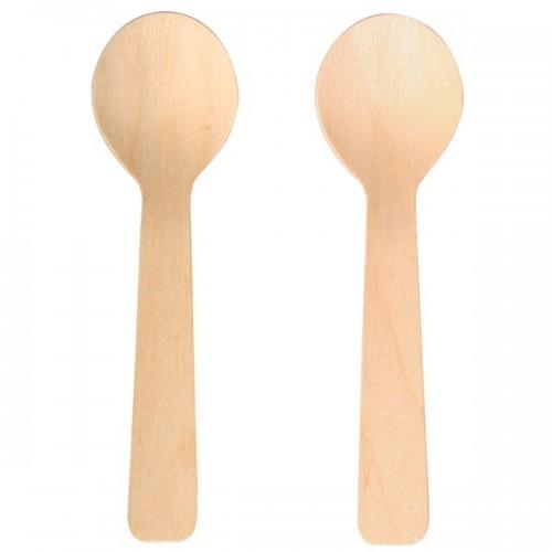 6 cuillères en bois 10 cm 6 cuillères en bois 10 cm