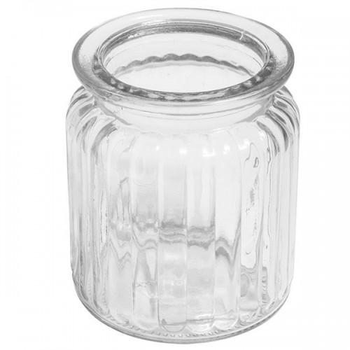  Récipient en verre avec rainures 270 ml 