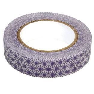  Masking Tape stars - white / purple 