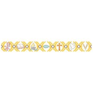  Washi Tape jaune - chrétiens 