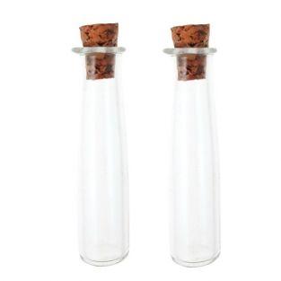  2 mini tubes à bouchon liège 