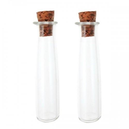 2 mini tubes with cork 2 mini tubes with cork