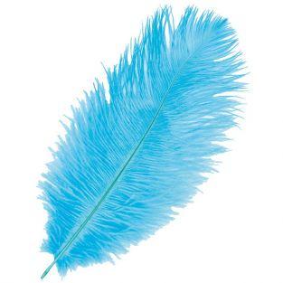  Plume d'autruche - Bleu turquoise 