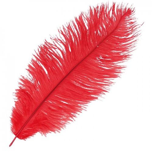 Ostrich feather - Red Ostrich feather - Red