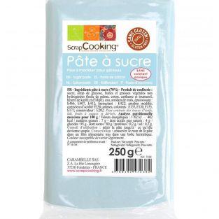 Pâte à sucre bleu pastel - 250 g
