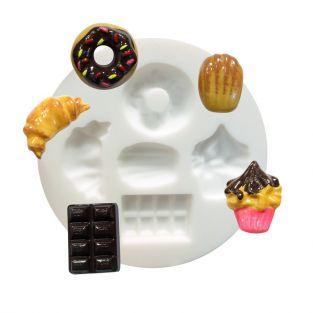 Moule en silicone mini gourmandises pour pâte FIMO