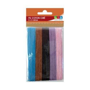 Fils de Coton ciré 5 couleurs - 5 x 5m