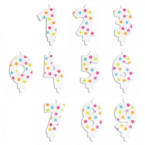 Kit 10 bougies anniversaire chiffres Kit 10 bougies anniversaire chiffres
