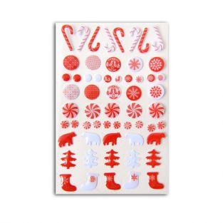 58 Min Epoxy stickers - Nordic Christmas