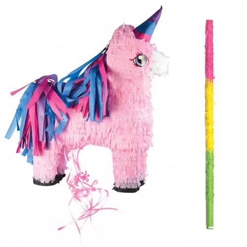 Unicorn piñata + stick Unicorn piñata + stick